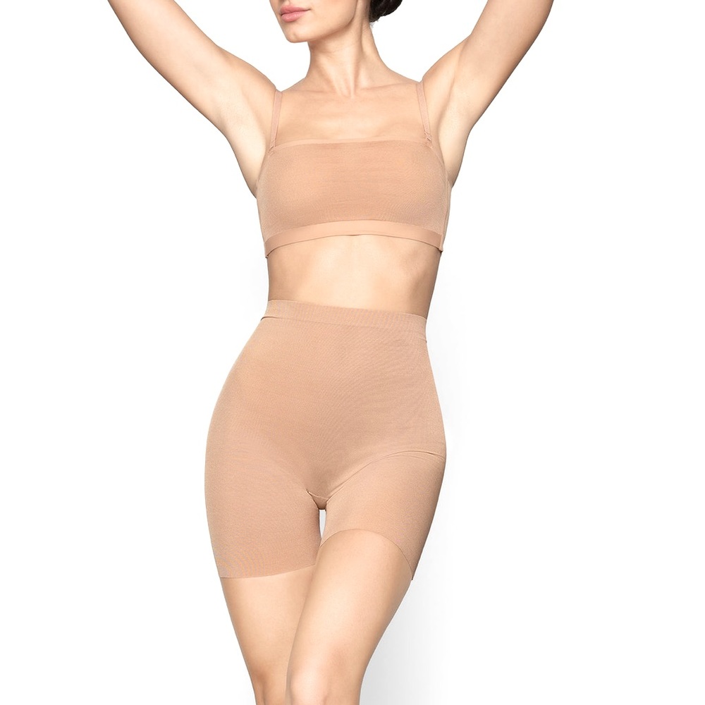 Seamless Slimming Shapewear Slip Shorts Underwear in Nude, Women’s Size Medium.